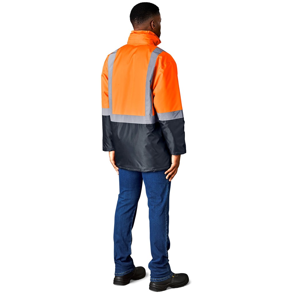 additional Hazard Padded Two-Tone Hi-Viz Reflective Jacket additional Hazard Padded Two-Tone Hi-Viz Reflective Jacket