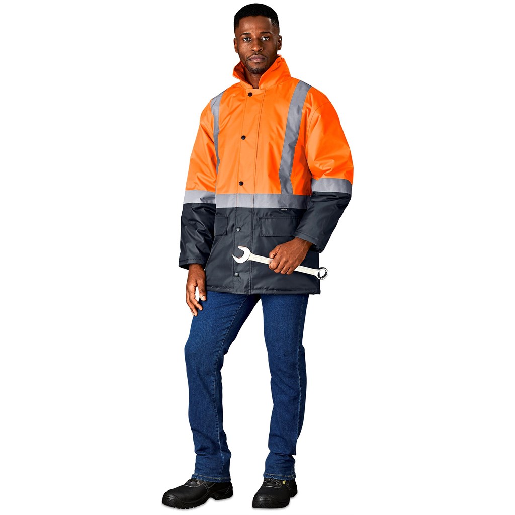 additional Hazard Padded Two-Tone Hi-Viz Reflective Jacket additional Hazard Padded Two-Tone Hi-Viz Reflective Jacket