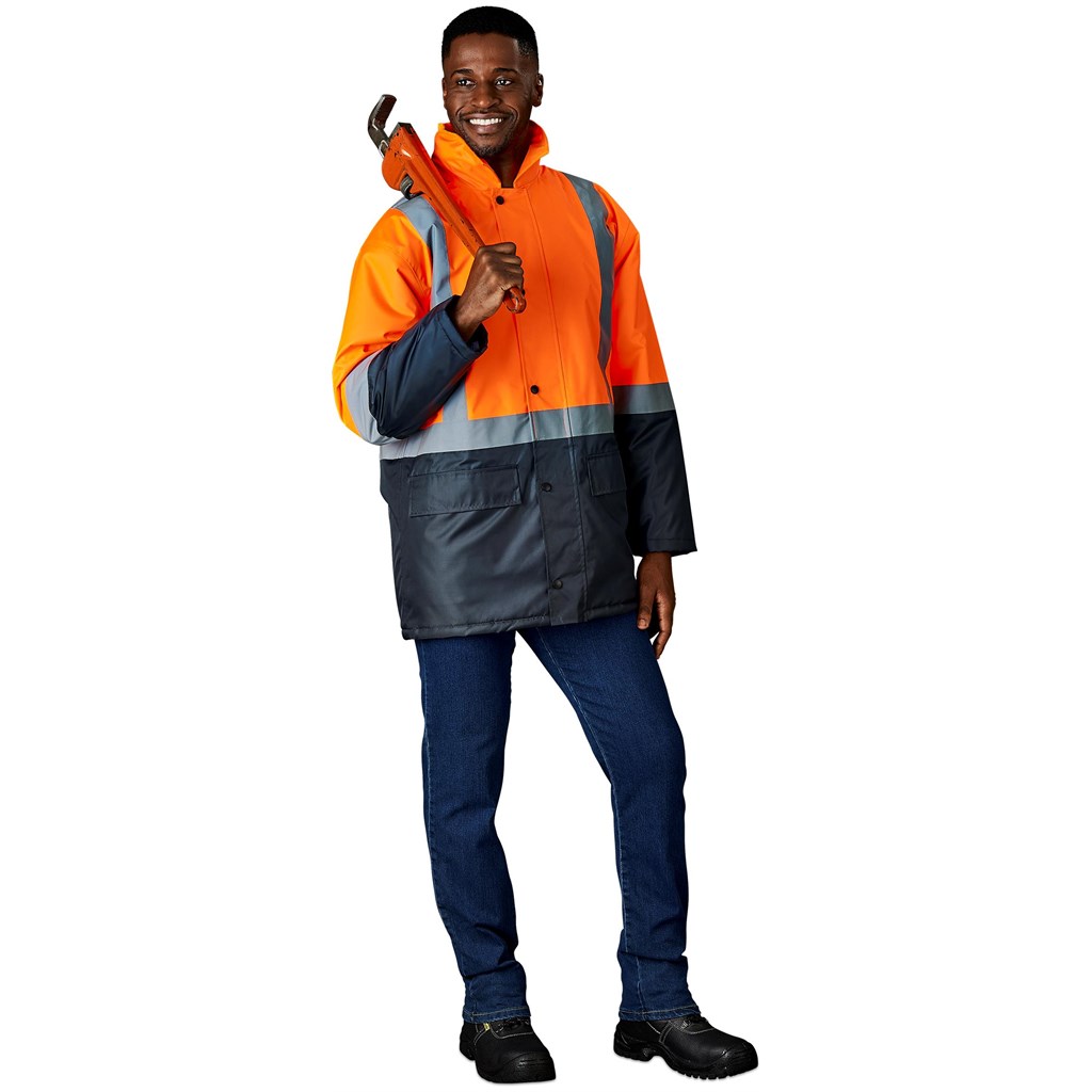 additional Hazard Padded Two-Tone Hi-Viz Reflective Jacket additional Hazard Padded Two-Tone Hi-Viz Reflective Jacket