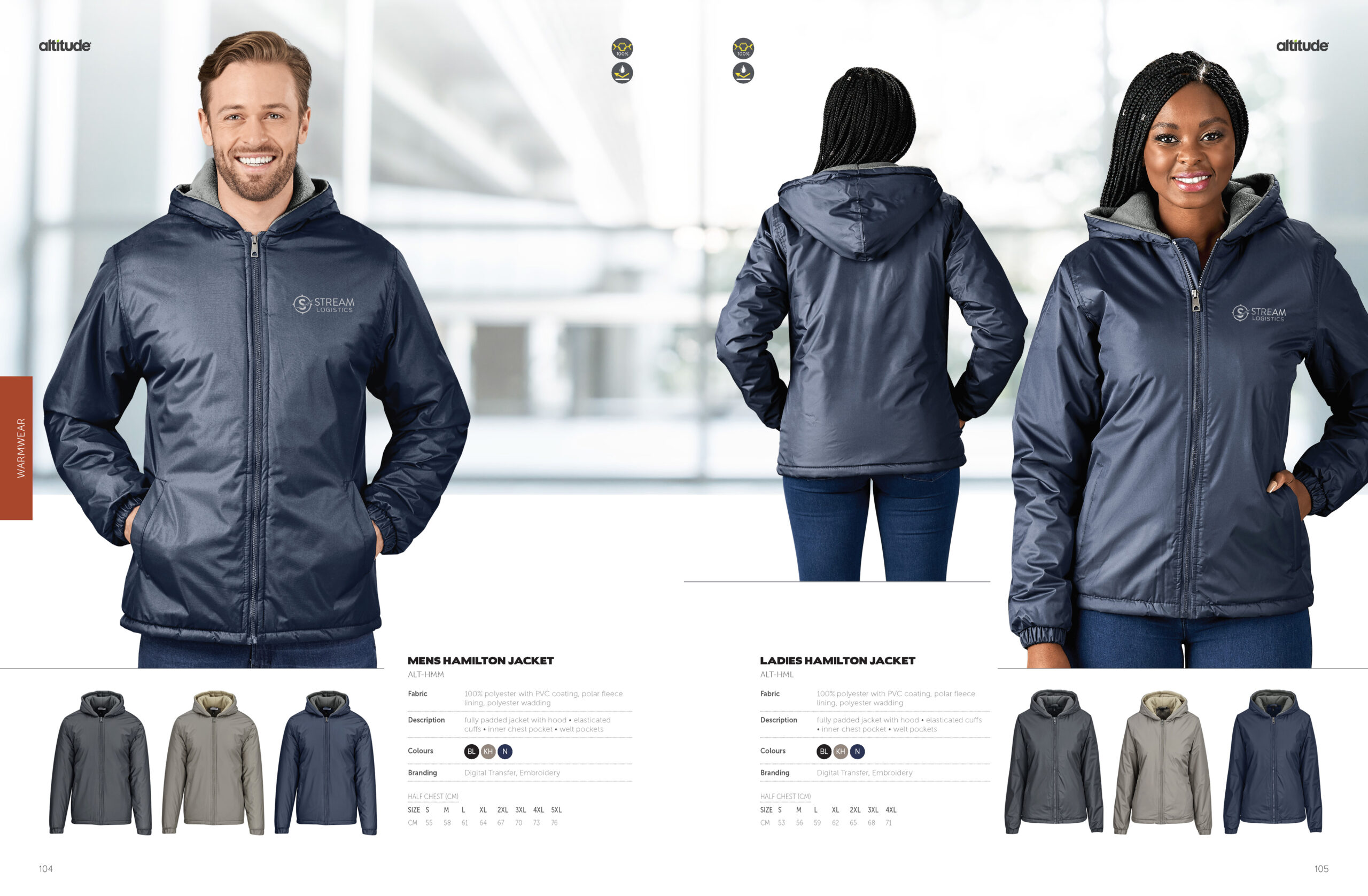 catalogue Ladies Hamilton Jacket catalogue Ladies Hamilton Jacket