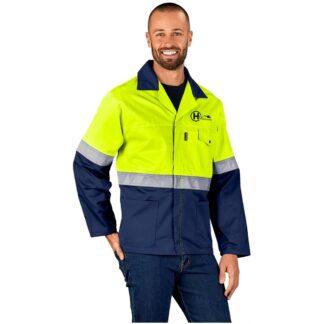 Unbranded Traffic Premium Two-Tone Hi-Viz Reflective Jacket