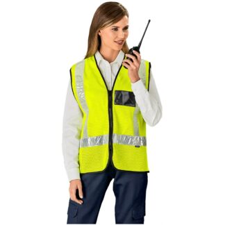 Unbranded Airport Hi-Viz Reflective Full Zip Vest